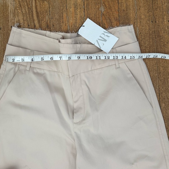 🧄 NWT Zara Belted Garbardine Pants 🧄 - Picture 9 of 10